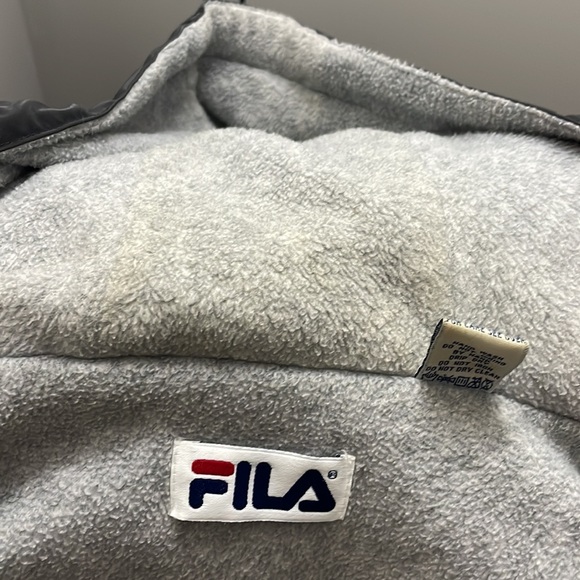 Vintage 100% PVC Fila Zip Up Jacket - Picture 5 of 6